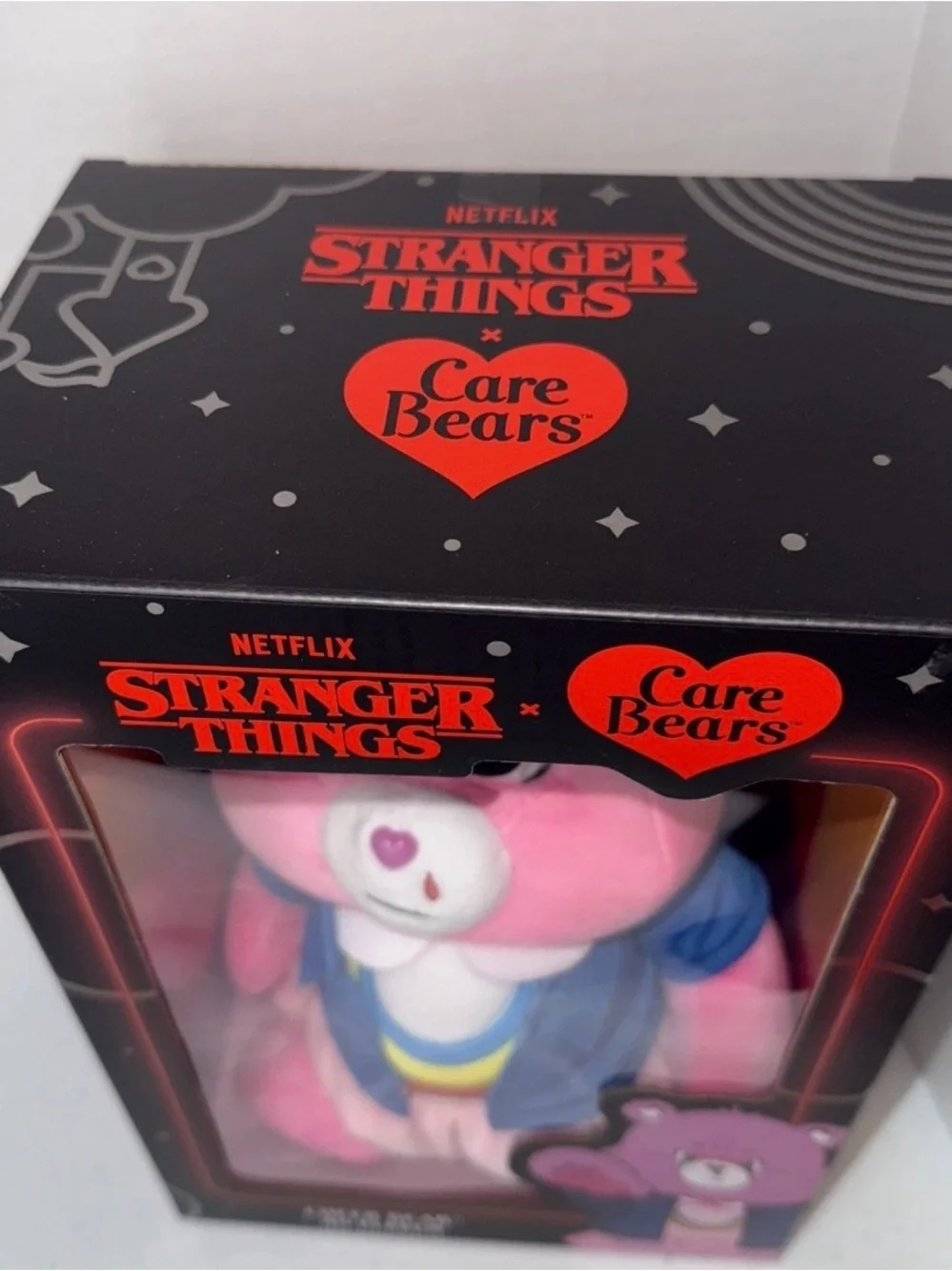 Care Bears Cheer Bear Plush in Pink with Rainbow Outfit